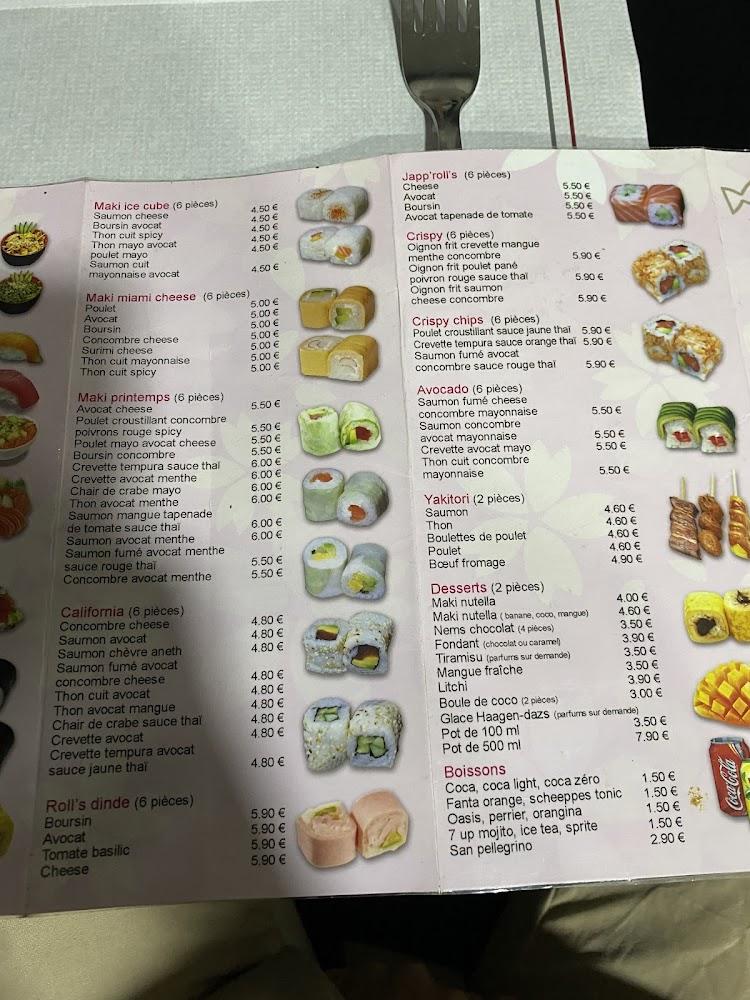 Sushi & Thaï - Menu Image 1